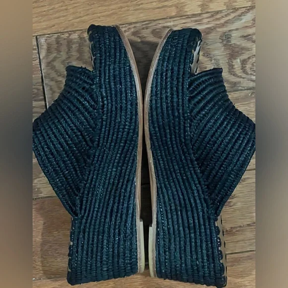 Carrie Forbes Karim Woven Raffia Wedge Slide - Picture 6 of 8